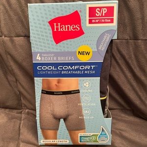 Men’s cool comfort lightweight breathable mesh 4 pack boxer briefs